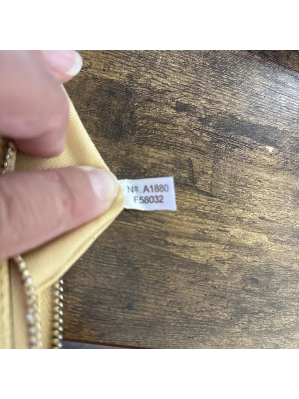 Coach Retro Yellow Leather Wristlet Corner Zip Wallet Small Clutch #58032